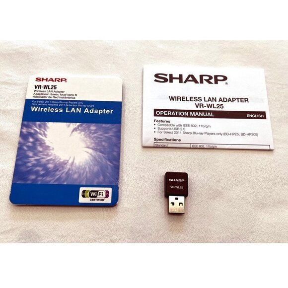 Sharp and OPPO Blu-Ray Player USB WiFi adapter VR-WL25 - Picture 2 of 2